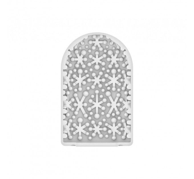 Мини мастурбатор нереалистичный Tenga Pocket Spark Beads, с рельефом, белый