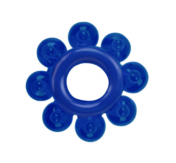 Набір ерекційних кілець Chisa GK Power Cock Rings з різними структурами, сині