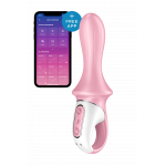 Надувной анальный смарт вибратор SATISFYER AIR PUMP BOOTY 5 CONNECT APP RED