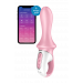 Надувной анальный смарт вибратор SATISFYER AIR PUMP BOOTY 5 CONNECT APP RED