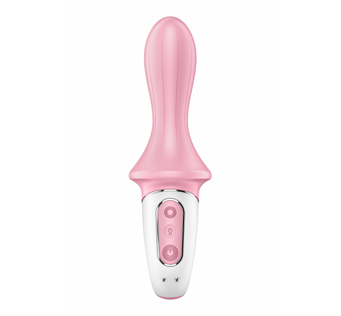 Надувной анальный смарт вибратор SATISFYER AIR PUMP BOOTY 5 CONNECT APP RED