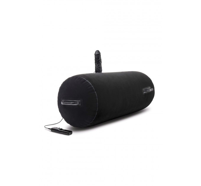 Надувной валик Whipsmart Inflatable с фаллоимитатором на управлении, черный
