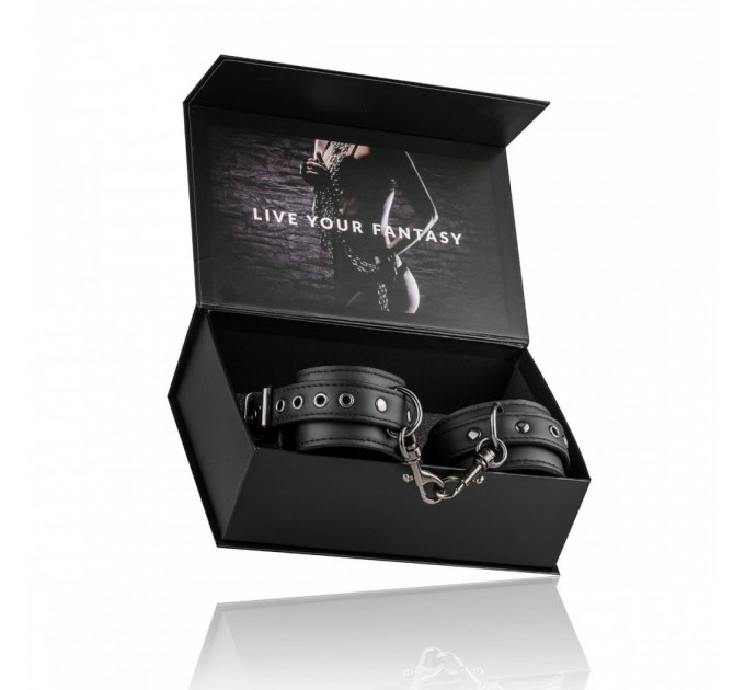 Наручники Easy Toys Faux Leather Handcuffs, черные