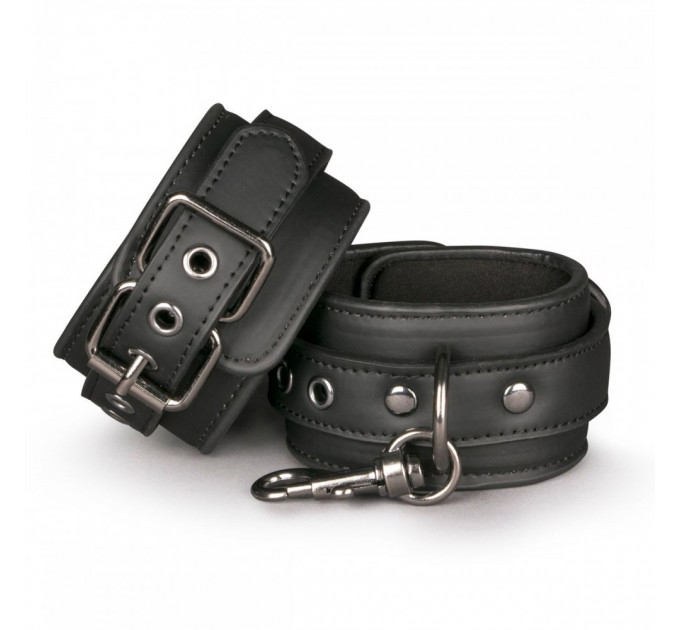 Наручники Easy Toys Faux Leather Handcuffs, черные