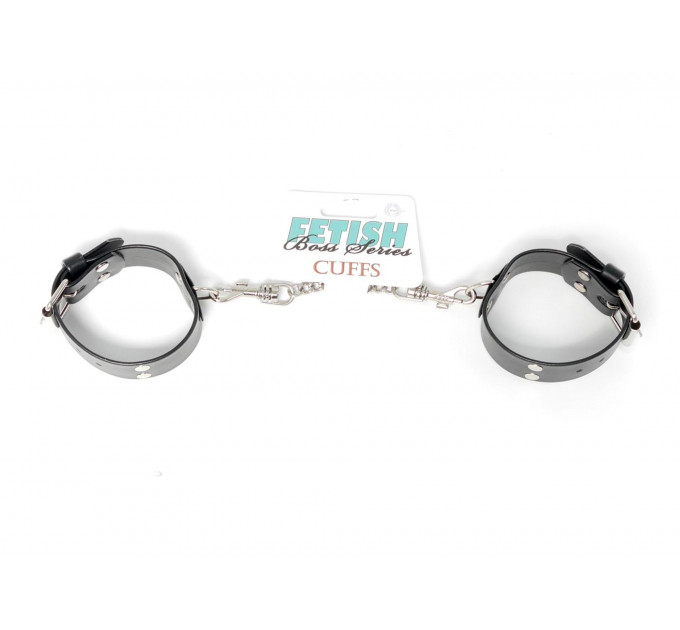 Наручники из экокожи 3 см Fetish Boss