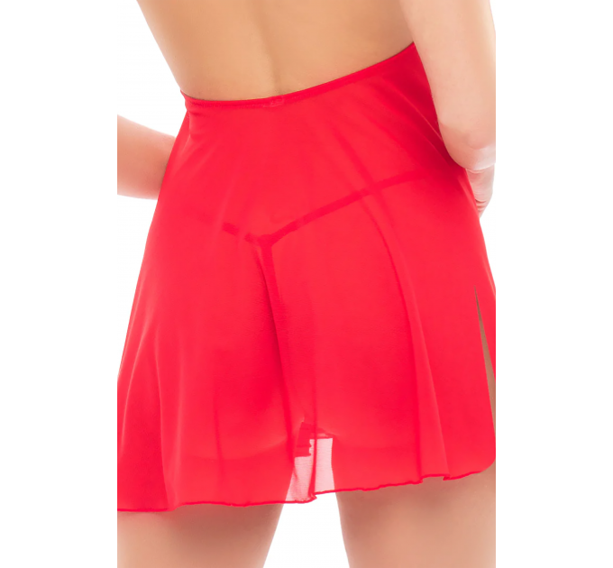 Пеньюар DOLLED UP HALTER 2PC CHEMISE SET RED, S/M
