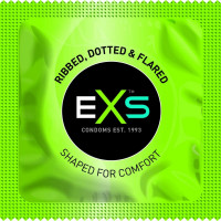 Презервативи EXS Ribbed & Dotted з ребристою та точковою структурою (ціна за упаковку, 12 шт.)