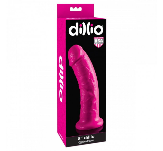 Реалистичный фаллоимитатор Dillio 8 Pipedream, розовый