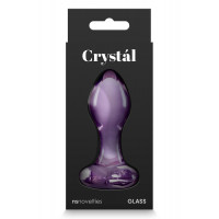Стеклянная пробка NS Novelties CRYSTAL HEART PURPLE