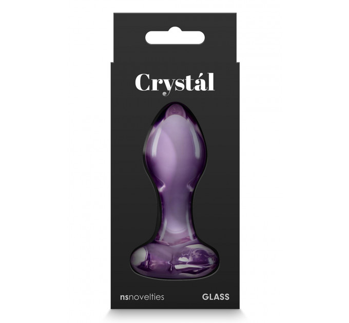 Стеклянная пробка NS Novelties CRYSTAL HEART PURPLE
