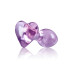 Стеклянная пробка NS Novelties CRYSTAL HEART PURPLE