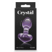 Стеклянная пробка NS Novelties CRYSTAL HEART PURPLE