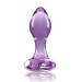 Стеклянная пробка NS Novelties CRYSTAL HEART PURPLE