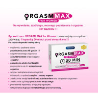Таблетки ORGASM MAX оргазм та лібідо жінок, (ціна за упаковку, 2 капсули)