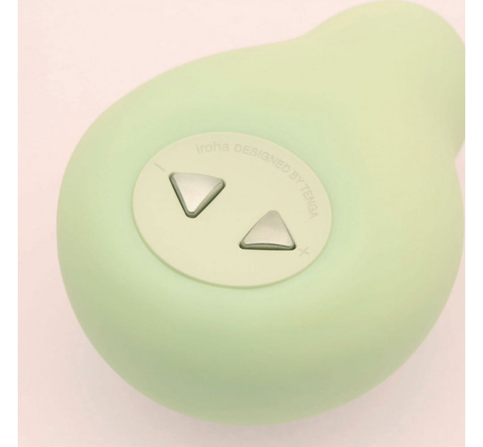 Вибратор для клитора Iroha Midori Tenga, медицинский силикон, зеленый