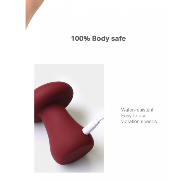Вибратор для клитора в форме грибочка Sweet Em Velvet Lure Розовый