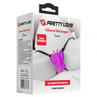 Вібратор кліторальний в трусики метелик Pretty Love