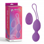 Виброяйцо с пультом управления Chisa M-Mello Ridged Vibrating Bullet, фиолетовый