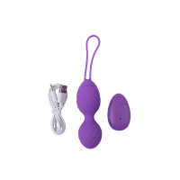 Виброяйцо с пультом управления Chisa M-Mello Ridged Vibrating Bullet, фиолетовый
