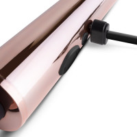 Вибратор-микрофон Rosy Gold, силиконовый, розово-черный, 30 см