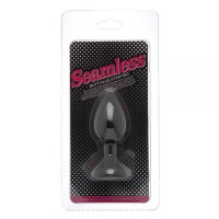 Анальна пробка Black Silicone Dark Pink, s