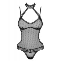 Боді з мереживним декором Claudusia, чорне-S / M
