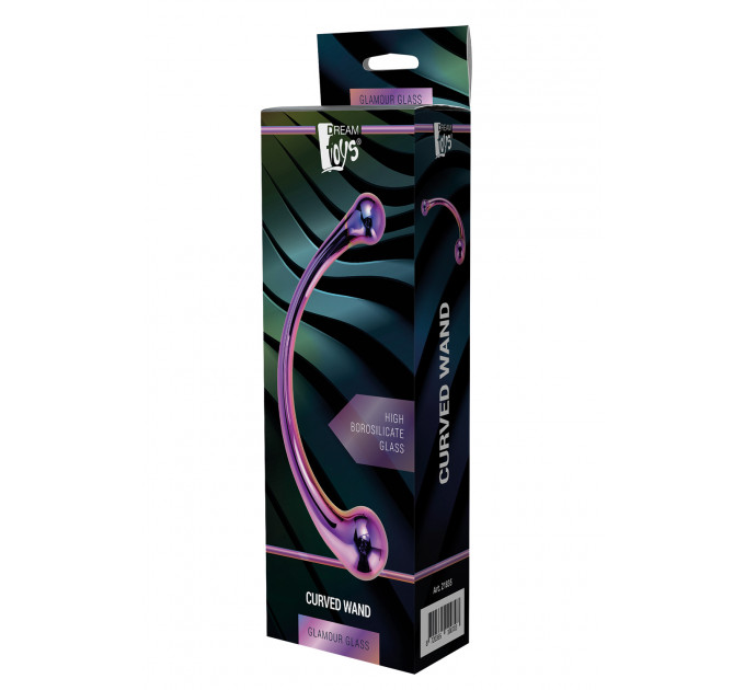 DT21835 Изогнутый стеклянный фаллоимитатор Dream Toys GLAMOUR GLASS CURVED WAND