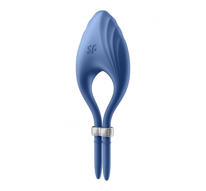 Регульоване ерекційне кільце з вібрацією Satisfyer Duelist blue