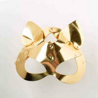 Маска-Кішка Leather, Gold