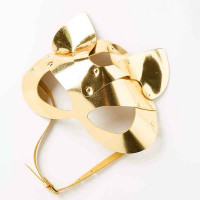 Маска-Кішка Leather, Gold