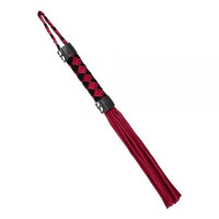 F61416 батіг із замші ромб FLOGGER BLACK / RED