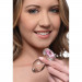 Анальна пробка зі стразом Pink Gem Glass Anal Plug With Gem скляна, Medium