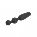 Анальная пробка CHISA Black Mont Vibrating Booty Beads с вибрирующими бусинами