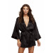 Атласный халат ALL SATIN ROBE BLACK, OS