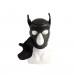 БДСМ маска собаки Chisa Sins Be My Master Bondage Puppy Hood, передняя часть отстегивается, черная