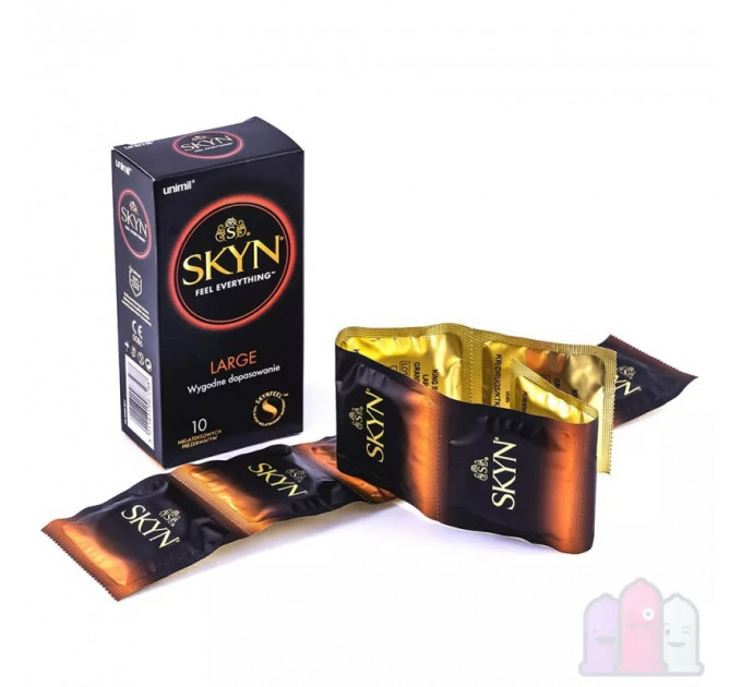 БЕЗЛАТЕКСНІ ПРЕЗЕРВАТИВИ ВЕЛИКОГО РОЗМІРУ SKYN LARGE (ціна за 5 шт)