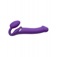 Безремневий страпон з вібрацією, Strap On Me-Strapless Vibrating, фіолетовий, 19 х 3.7 см