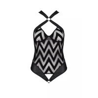 Боді з графічним візерунком HIMA BODY black S/M - Passion