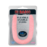 Двусторонний реалистичный фаллоимитатор Chisa HI BASIC, телесный