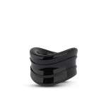 Ерекційна насадка Stay Hard Beef Ball Stretcher Snug чорна, 3.8 см