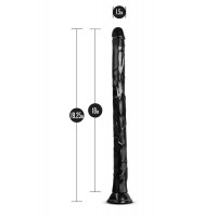 Фалоімітатор JET BLACK MAMBA 48 см Чорний
