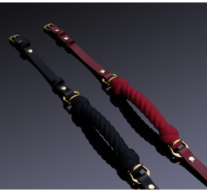 Кляп в форме жгута с узлами UPKO Desire for Mouth Bondage Collection, красный