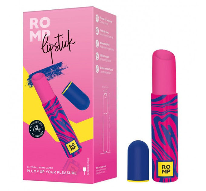 Клиторальный вибратор Romp Lipstick в виде губной памады, розовый