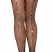 Колготки в сеточку с задним швом стразы Leg Avenue Backseam Fishnet Pantyhose O/S