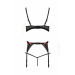 Комплект белья с поясом для чулок PERDITA SET black S/M - Passion