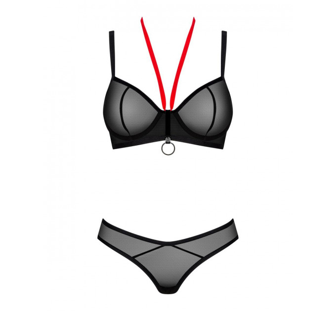 Комплект Obsessive Glandez, черный, XS/S