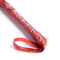 Красный флоггер с шипами DS Fetish Studded flogger red