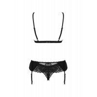 Мереживний комплект Obsessive Maderris 3-pcs set M/L