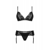 Мереживний комплект Obsessive Maderris 3-pcs set M/L