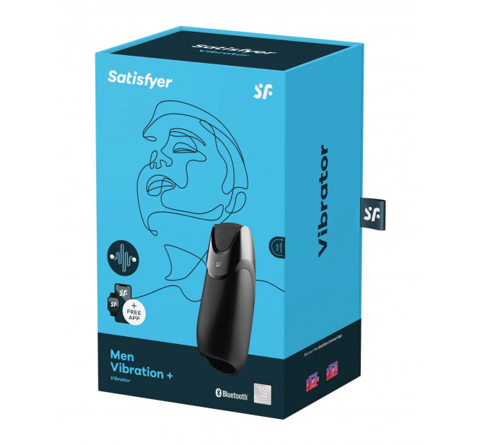 Мастуработор с вибрацией SATISFYER MEN VIBRATION+ BLACK